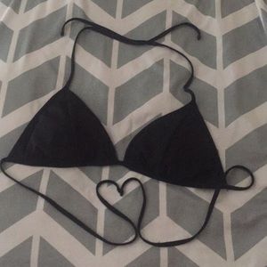Black String Bikini Top